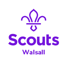 Walsall Scouts – Purple Text Stacked