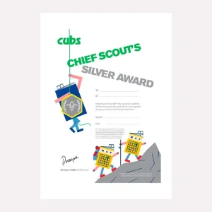 Chief Scout's Silver Award Certificate - Pack of 10