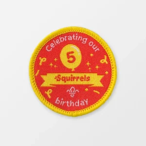 Squirrels 5th Birthday Uniform Badge