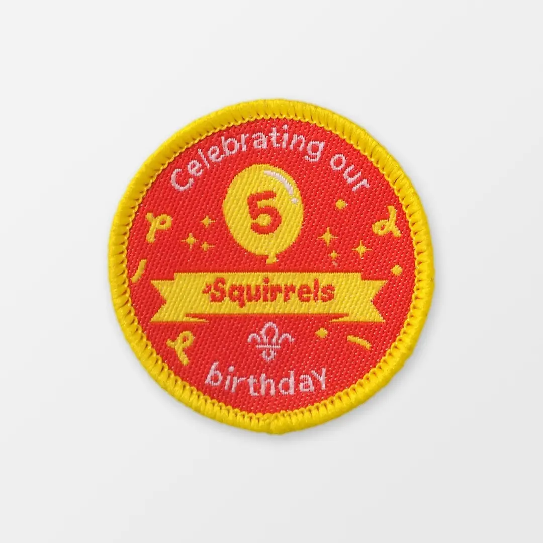 Squirrels 5th Birthday Uniform Badge