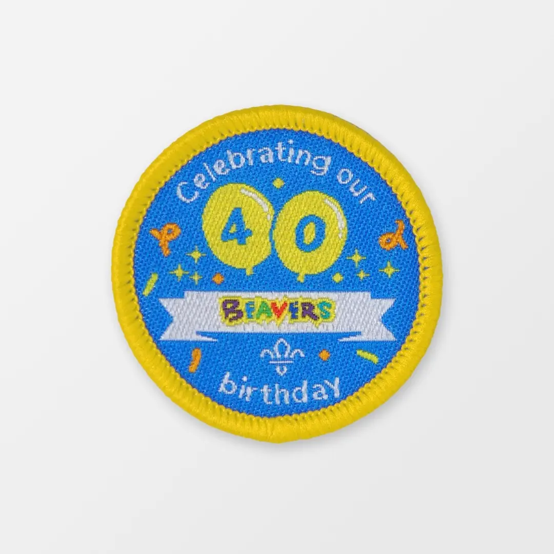 Beavers 40th Birthday Uniform Badge